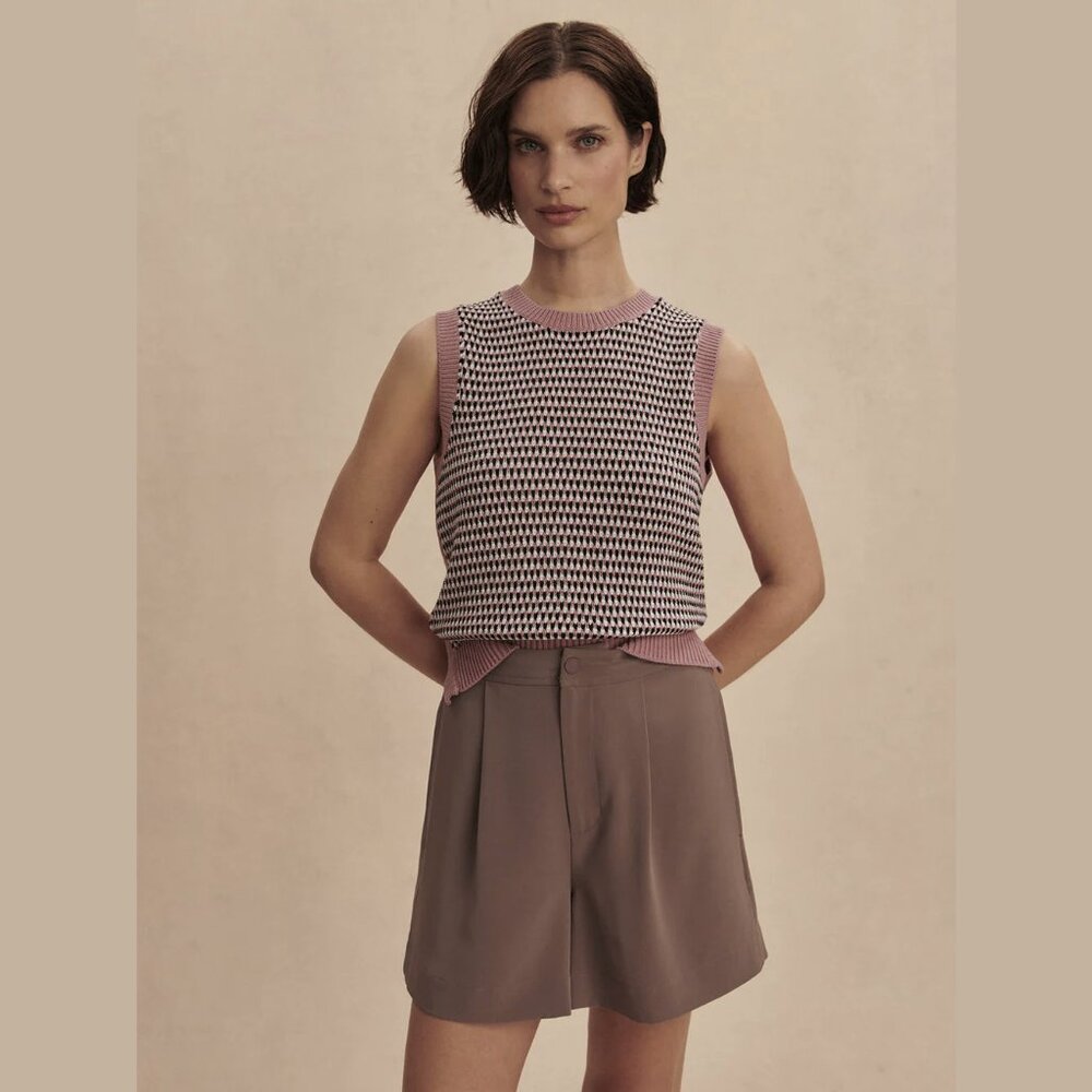 Varley Women's High Waist Shorts in Brown